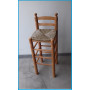 Taburete 75cms.Respaldo 34x34 Decorado/Pintado