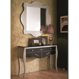 Consola 2 cajones Mansonia 78x110x32