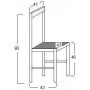 SILLA 3 CERCHAS en crudo.
