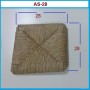 Asiento de enea encajable repuesto de silla 28x28