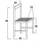 Sillita JUNIOR en CRUDO 59x32x27 alto as/28.
