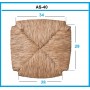 Repuesto Asiento encajable de Enea para sillas.